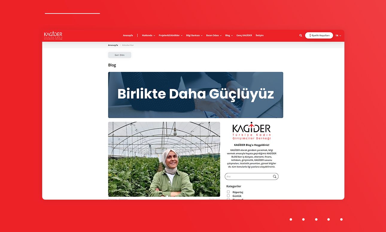 KAGİDER — Geleceğin Kadın Liderleri Web Portalı