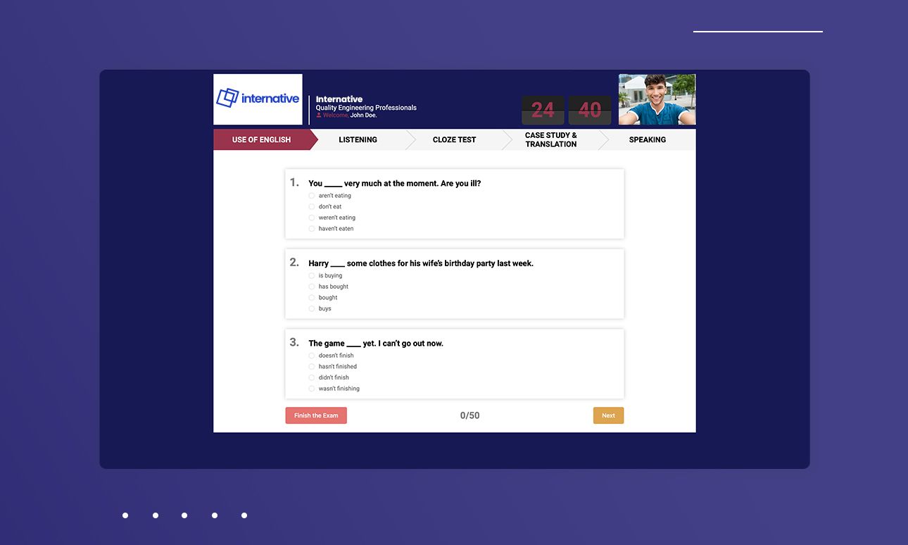 IM İngilizce Mülakat - İngilizce Seviye Tespit Platformu