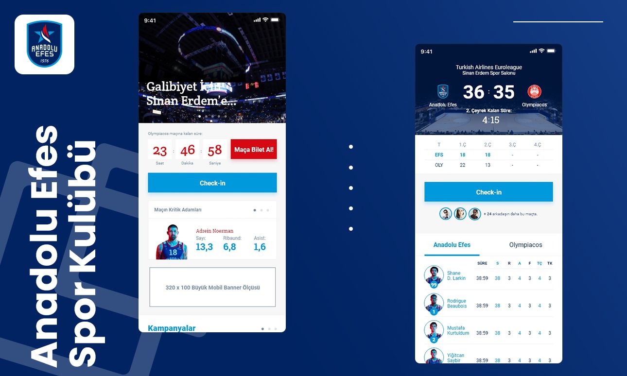 Anadolu Efes Spor Kulübü — Resmî Taraftar Etkileşim Uygulaması