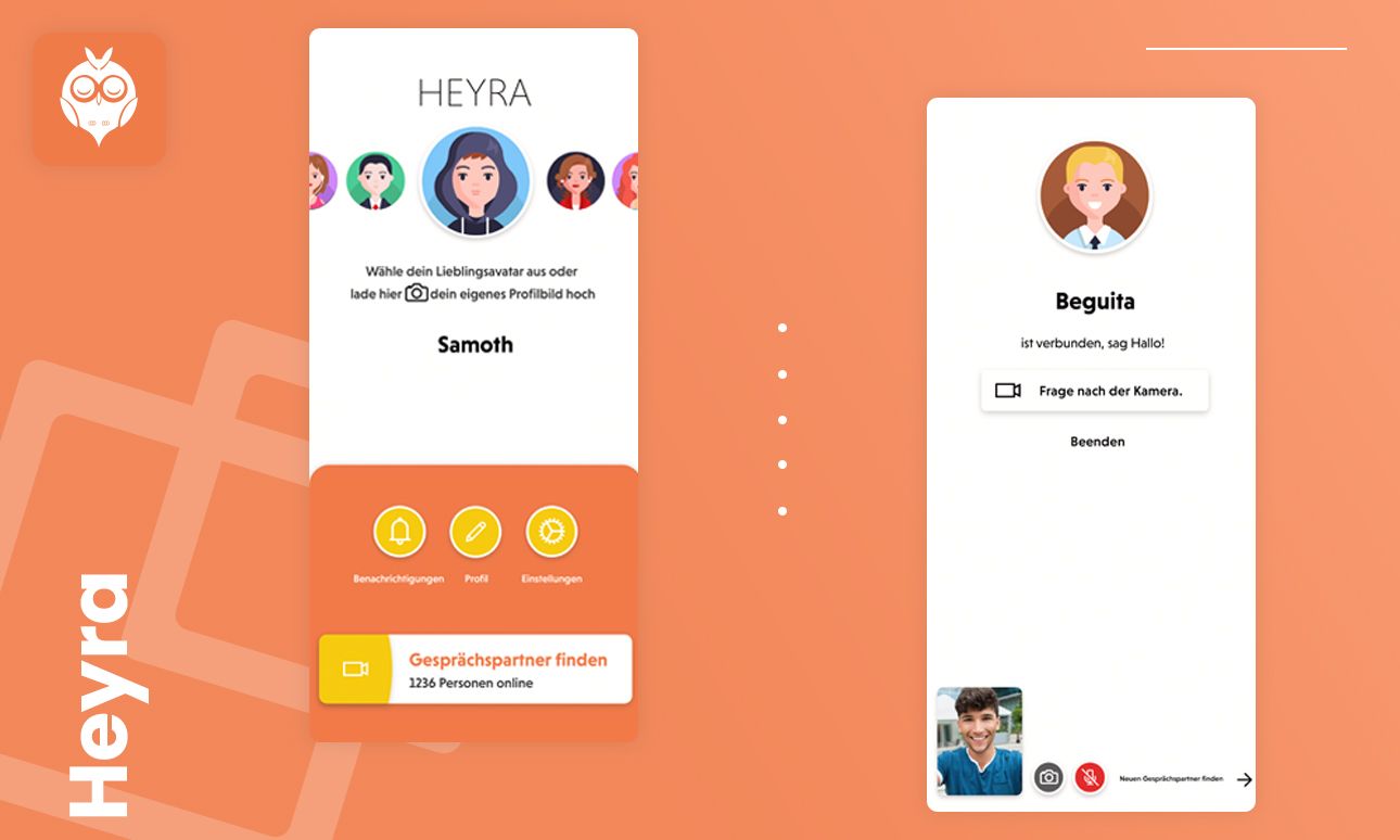 Heyra: Duygusal Destek için Video Sohbet Platformu