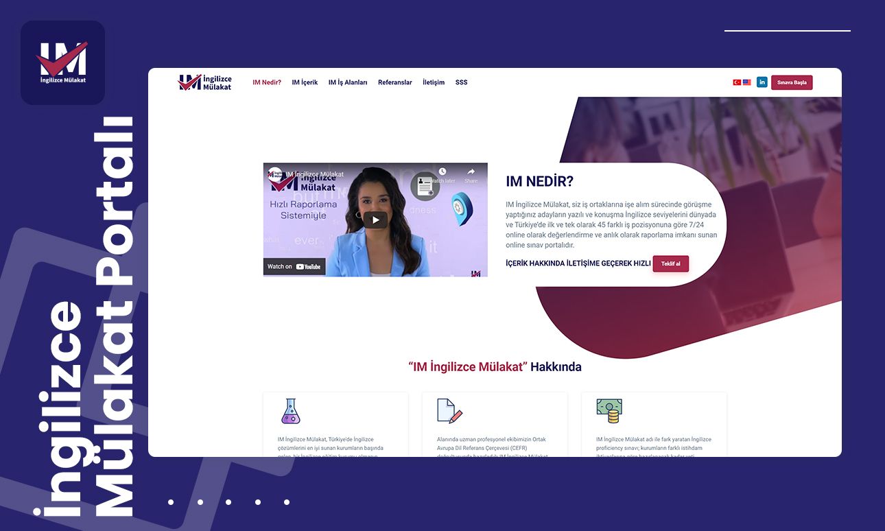 IM İngilizce Mülakat - İngilizce Seviye Tespit Platformu