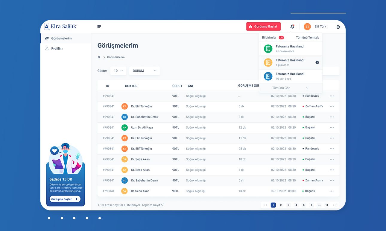 Elra Sağlık — Dijital Sağlık Platformu