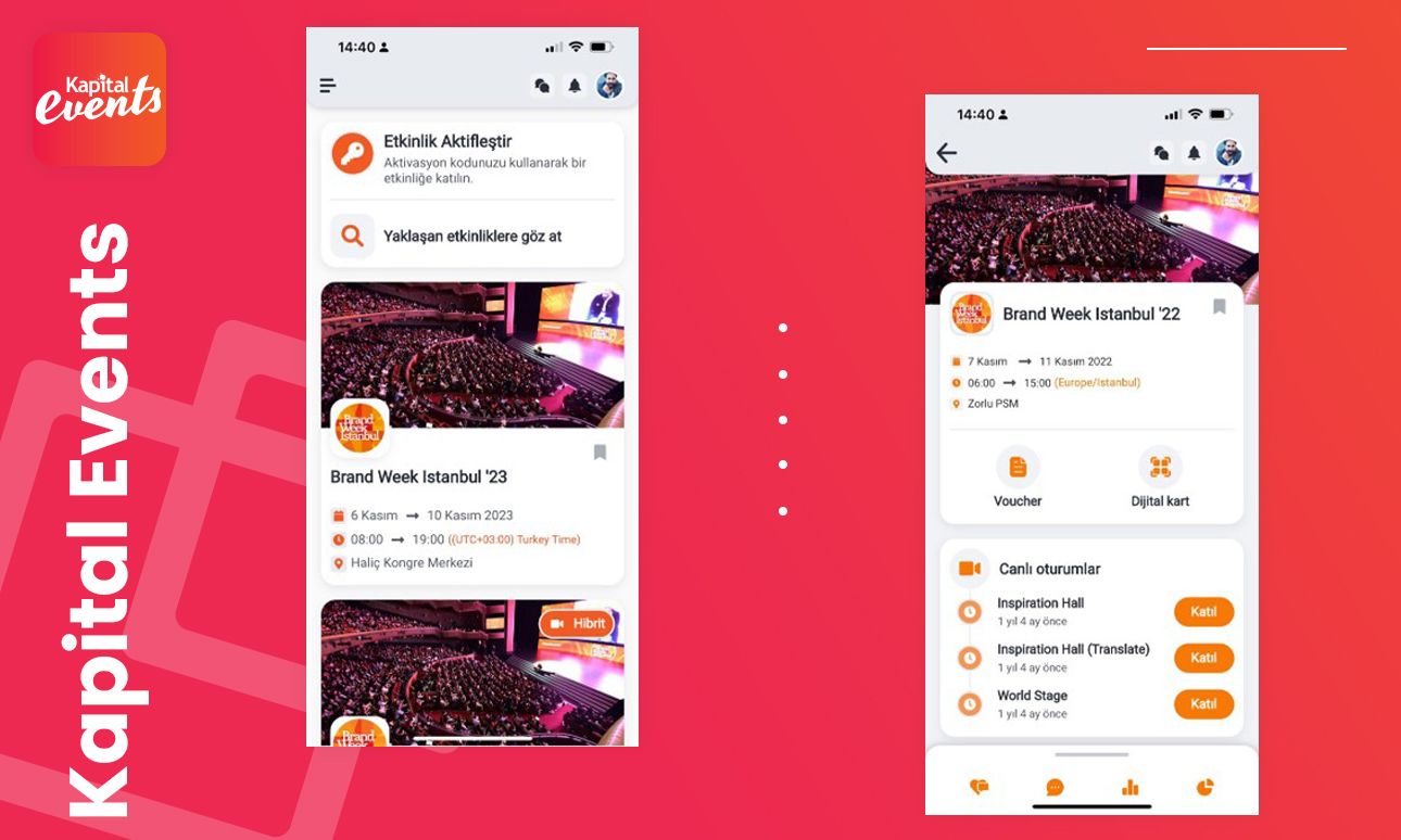 Kapital Events — Etkinlik Deneyimini Dönüştüren Uygulama