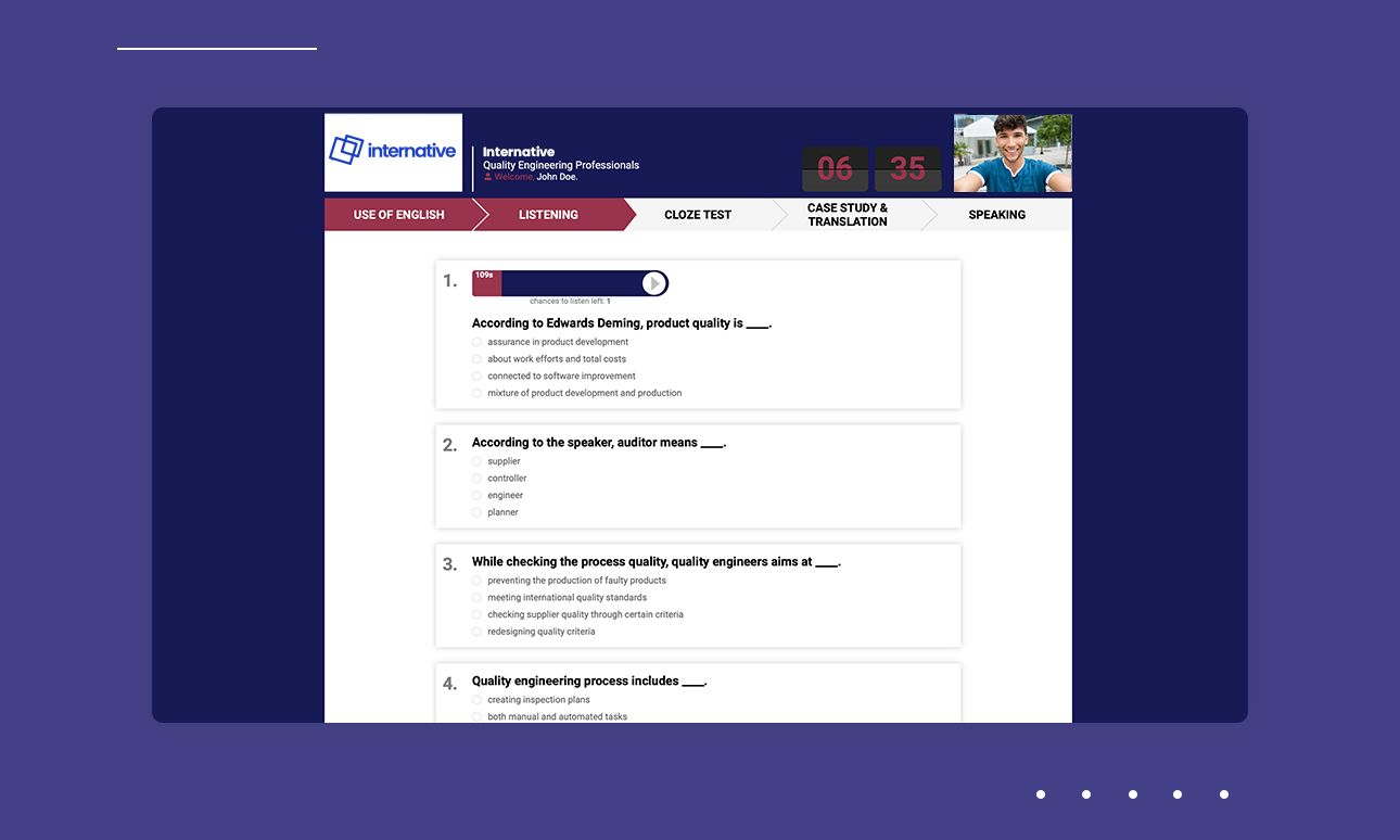IM İngilizce Mülakat - İngilizce Seviye Tespit Platformu