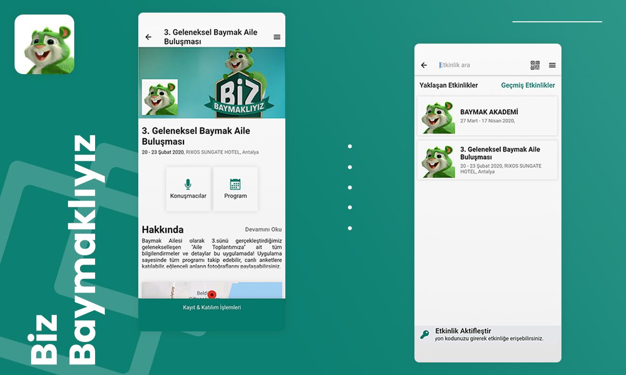 Biz Baymaklıyız — Bayi Etkileşim ve Etkinlik Uygulaması