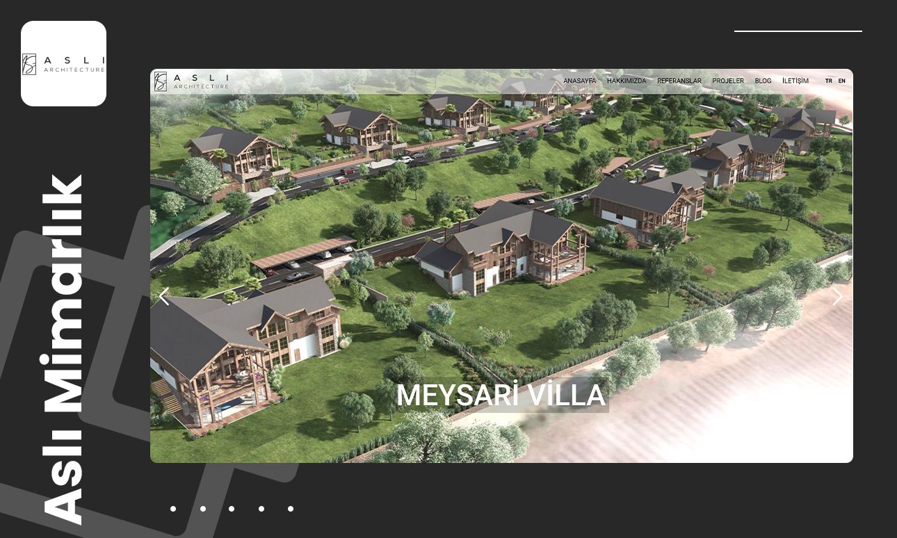 Aslı Mimarlık Kurumsal Web Sitesi