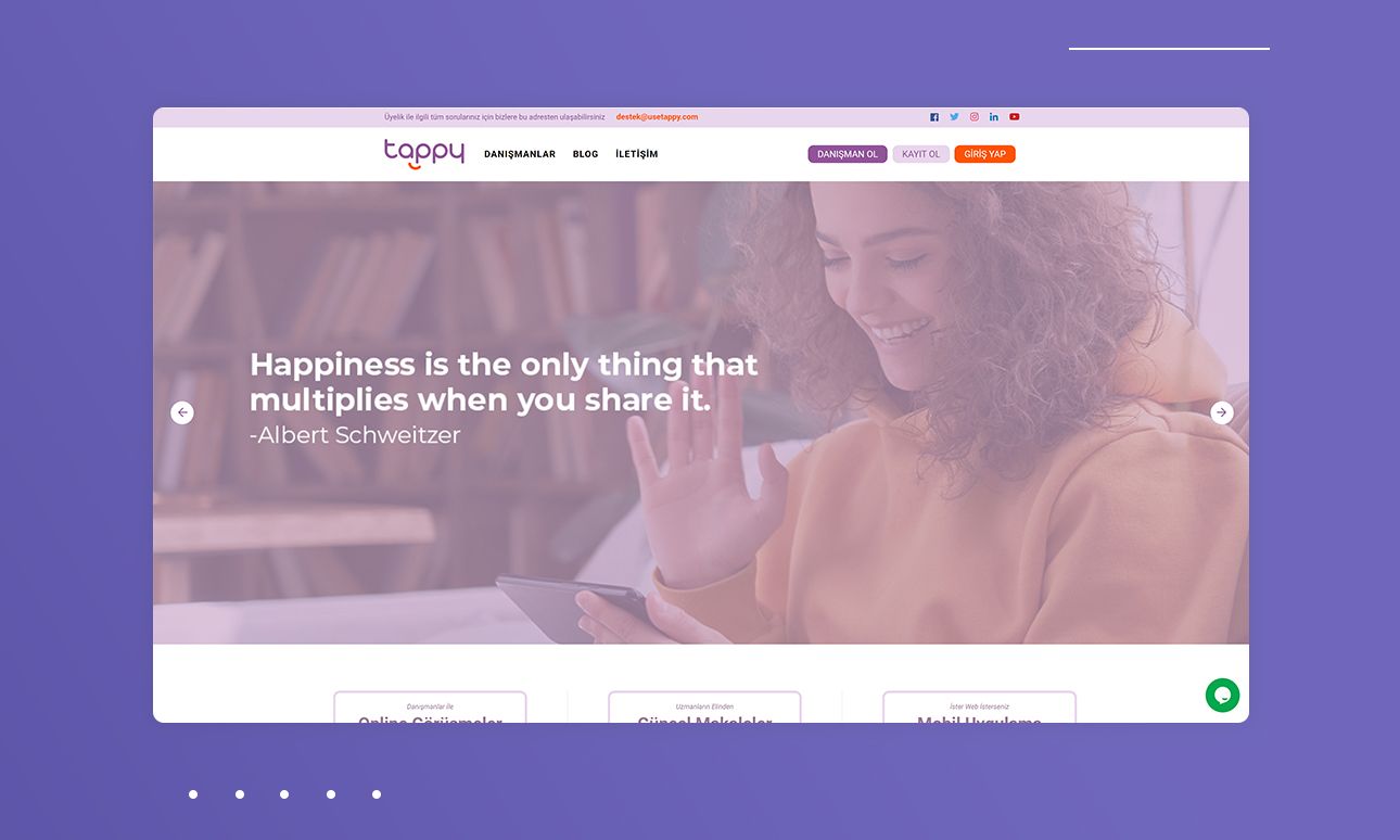 Tappy — Online Terapi & Psikolojik Destek Platformu