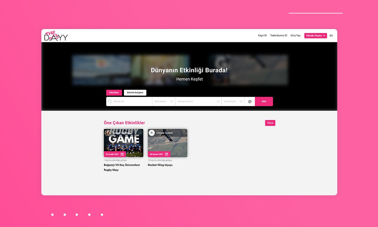 TheDayy — Sosyal Etkinlik Pazaryeri ve Topluluk Platformu